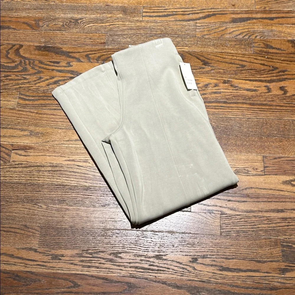 Light Green Gray Wide-Leg Pants - Picture 6 of 7